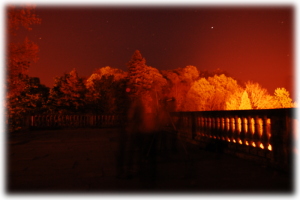 Zajęcia sekcji 25 kwietnia 2009 - tak się uwijamy, że tylko nasze cienie widać sekcja astronomiczna